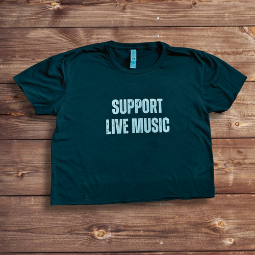 Support Live Music Festival Crop T