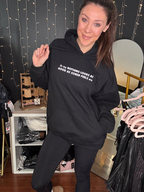 Sober Era Black Hoodie