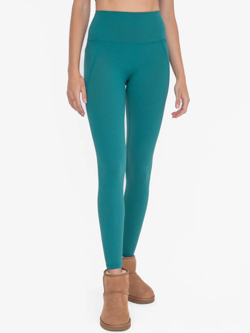 Tapered Band Leggings Teal