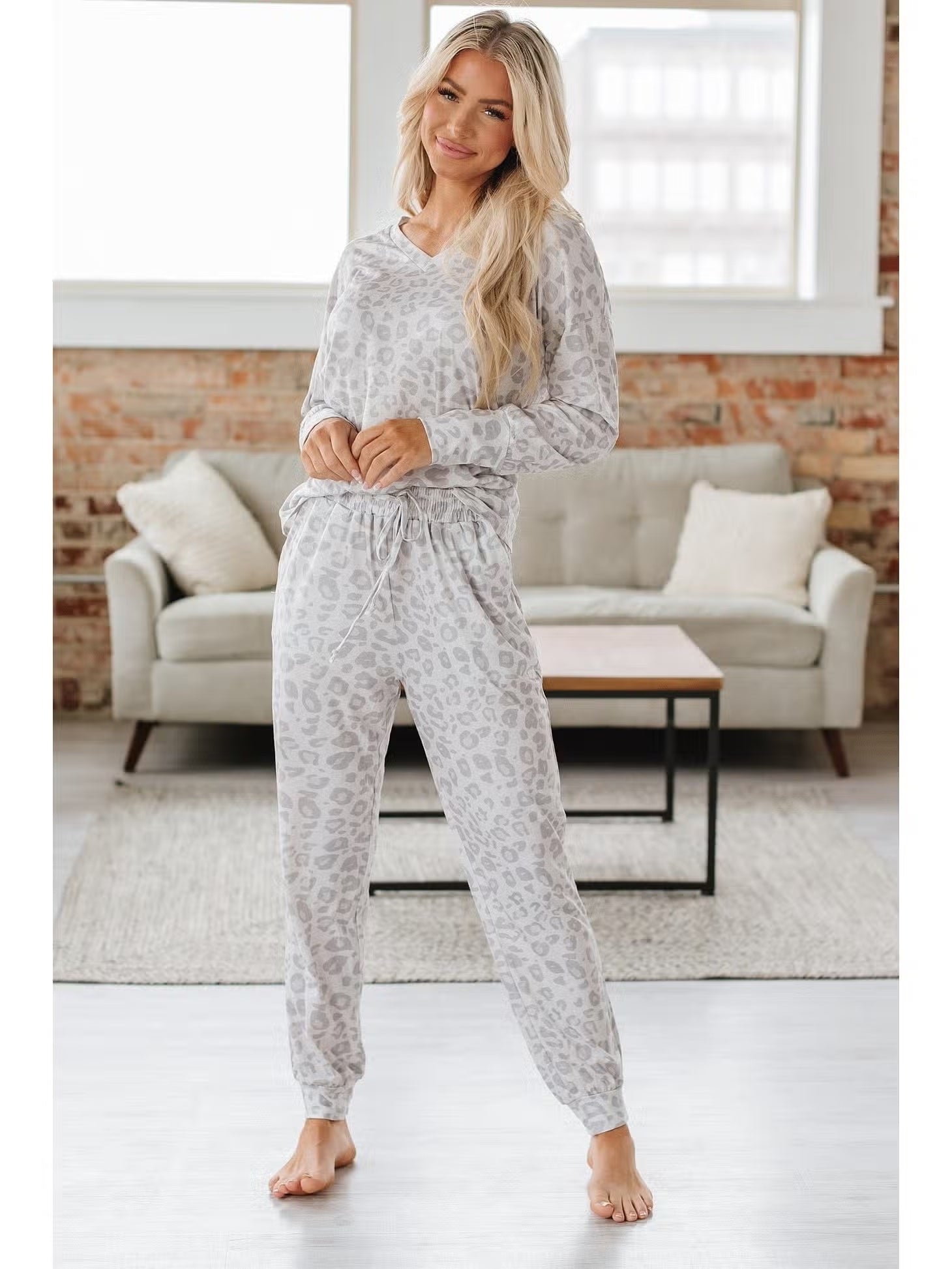 Cheetah Loungewear Set Mallory Ruth Company