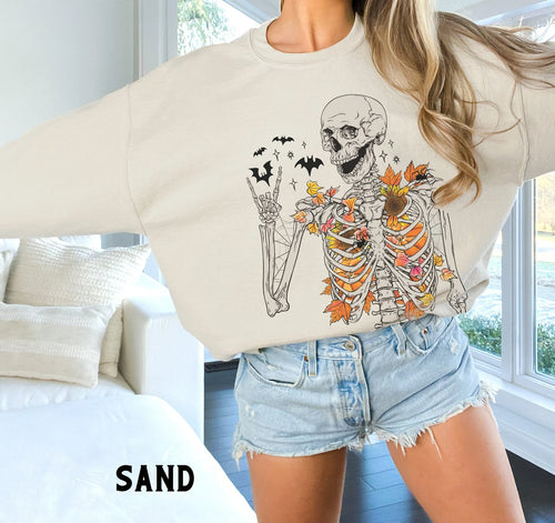 Fall skeleton crew neck