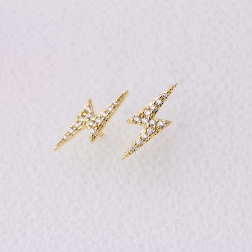 Mini Lightening Bolt Earrings