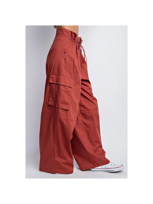 Oversized Utility Pants in Rust