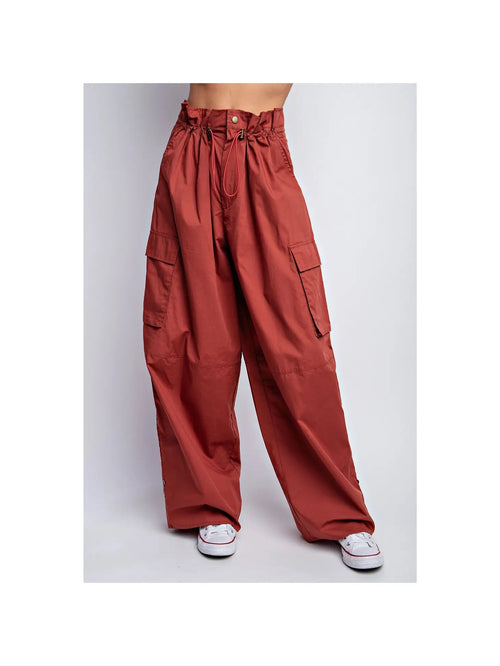 Oversized Utility Pants in Rust