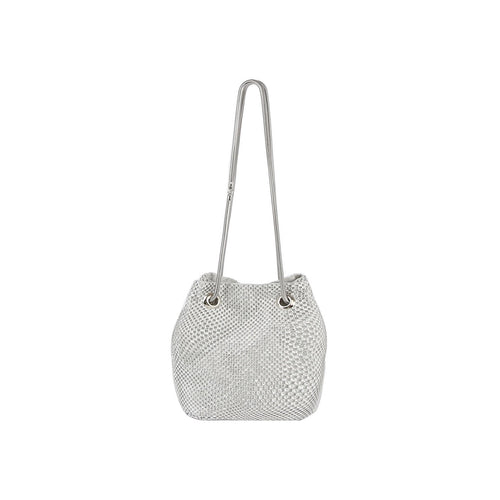 Sparkly Silver Pouch Evening Handbag