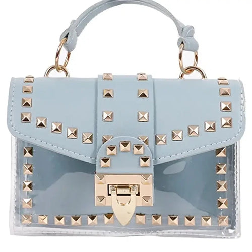 Studded Clear Cross Body Bag